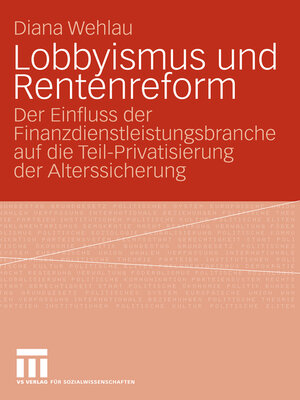 cover image of Lobbyismus und Rentenreform